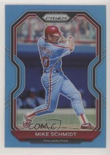 2021 Panini Prizm Tier II Carolina Blue Prizm Mike Schmidt #124 HOF 1u6