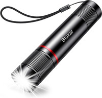 Blukar Led Taschenlampe Aufladbar, Superhelle Zoombare Mini Torch Mit 4 Lichtmod
