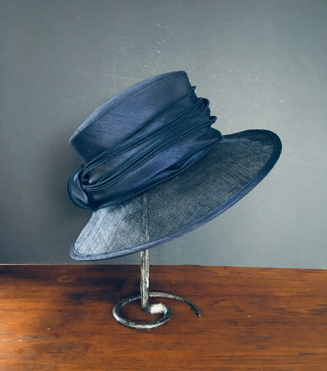 ladies navy blue dress hats Formal for Women for sale Brunch outfits