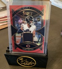 2024 Panini Select - Rookie Swatches Rome Odunze #RS-ROE Red Prizm (MEM, RC)