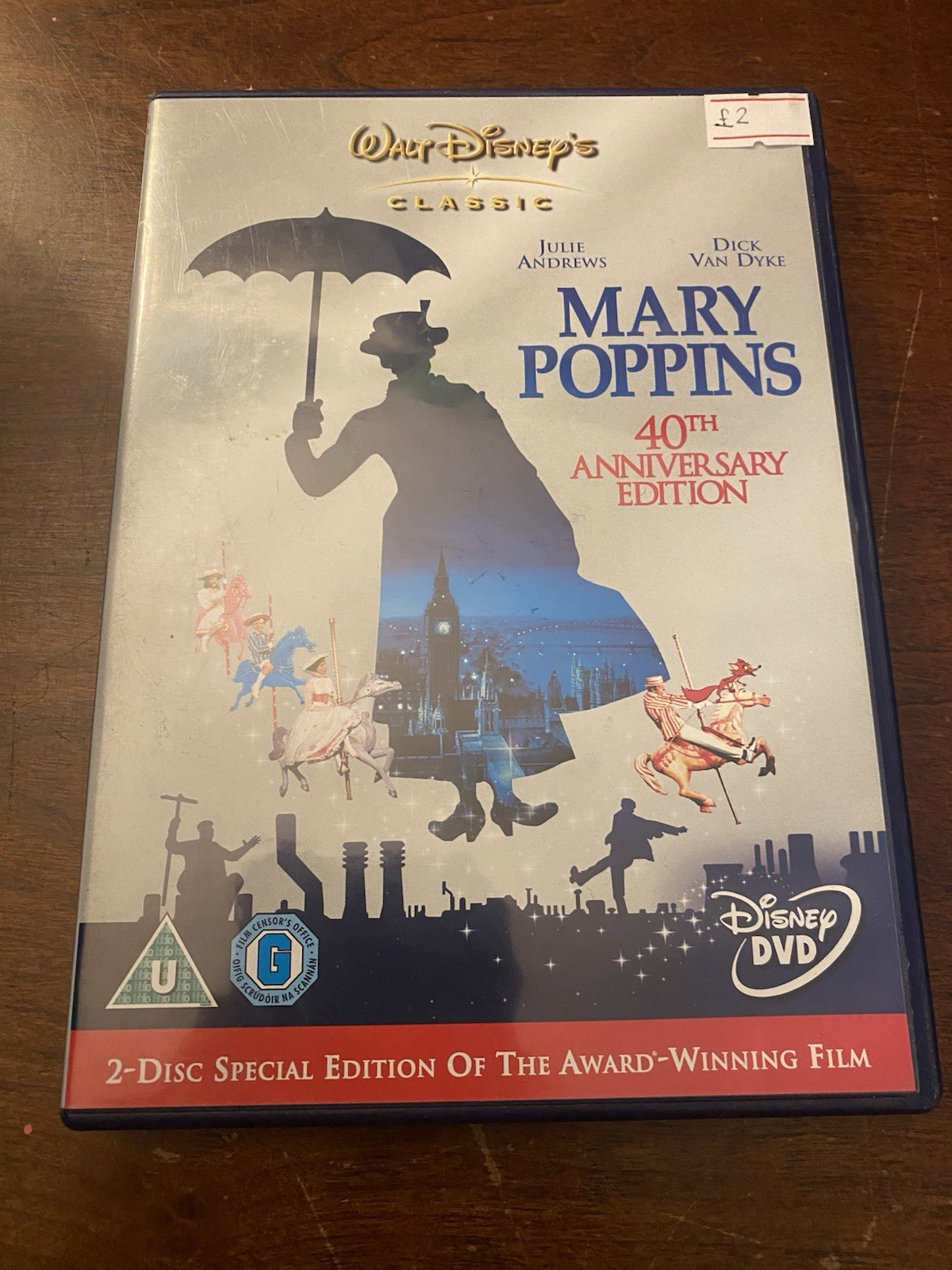 Mary Poppins 40th Anniversary Edition DVD Video 2005 Walt Disney’s Classic Movie