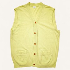 CP Company Ideas Massimo Osti  80s Vintage Vest Gilet Size 5 (XL) Pastel Green
