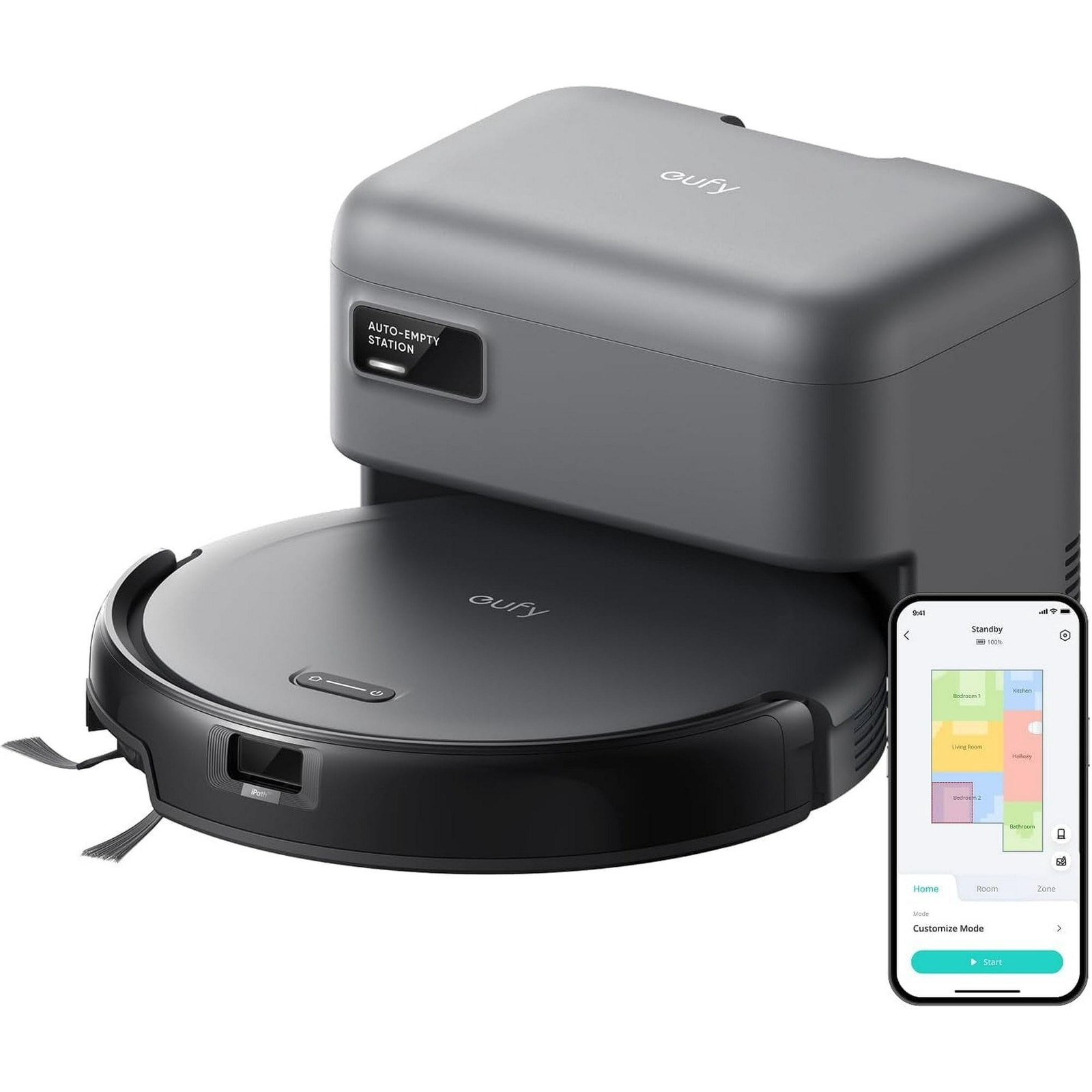 eufy refurbished C10 Robot Vacuum Self Emptying, Advanced Smart Mapping