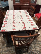 Vintage Wilendur Cotton Colorful Tablecloth 5...