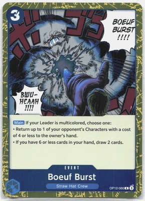 Boeuf Burst R Legacy of the Master OP12-060 NM