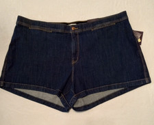 NEW WOMEN'S SIZE 26 AVA VIV HIGH RISE COMFORT WAIST POCKETS SUMMER JEAN SHORTS