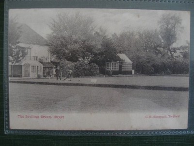 Postkarte The Bowling Green, Hurst, Berks, Twyford CDS...