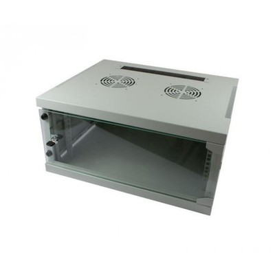 ALLNET 19''Wandgehäuse, 4HE, 1-teilig, T445/B541mm, Lich