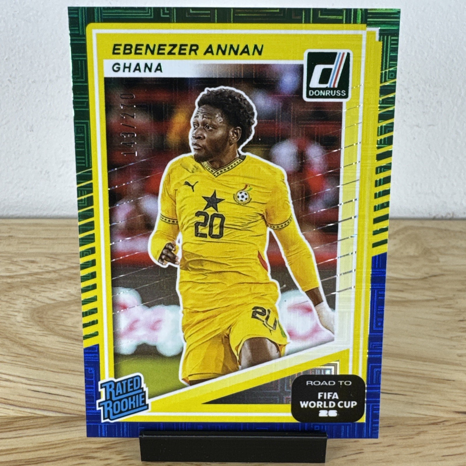2025-26 Panini Donruss FIFA World Cup Ebenezer Annan #210 RC Green Maze /270
