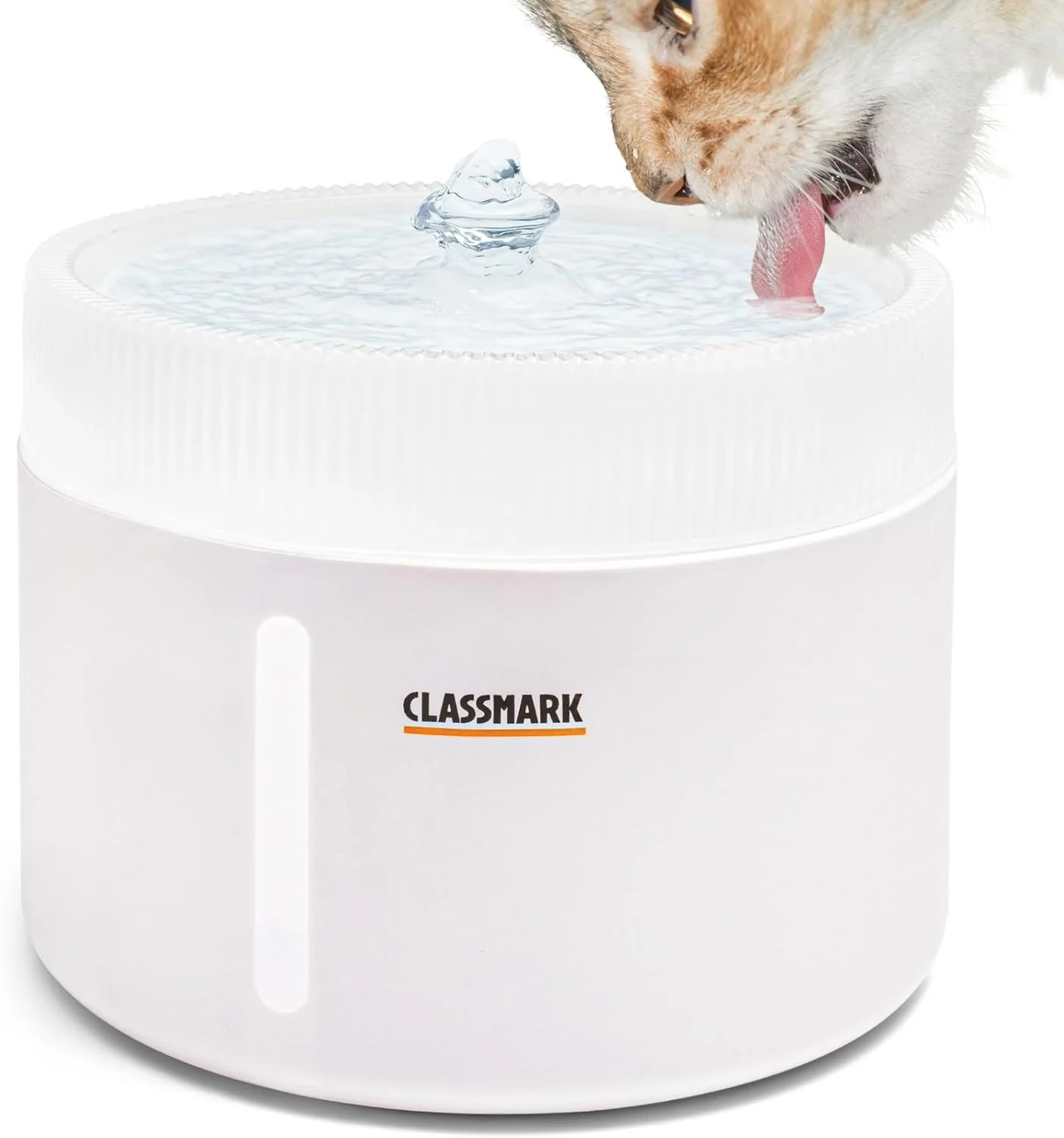 Fontaine à eau chat 2L : éliminez les impuretés grâce au filtrage multicouche blanc