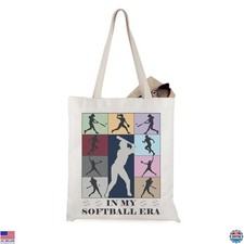 WCGXKO Girls Softball Tote Bag - Stylish  Durable Sports Bag for Casual Use