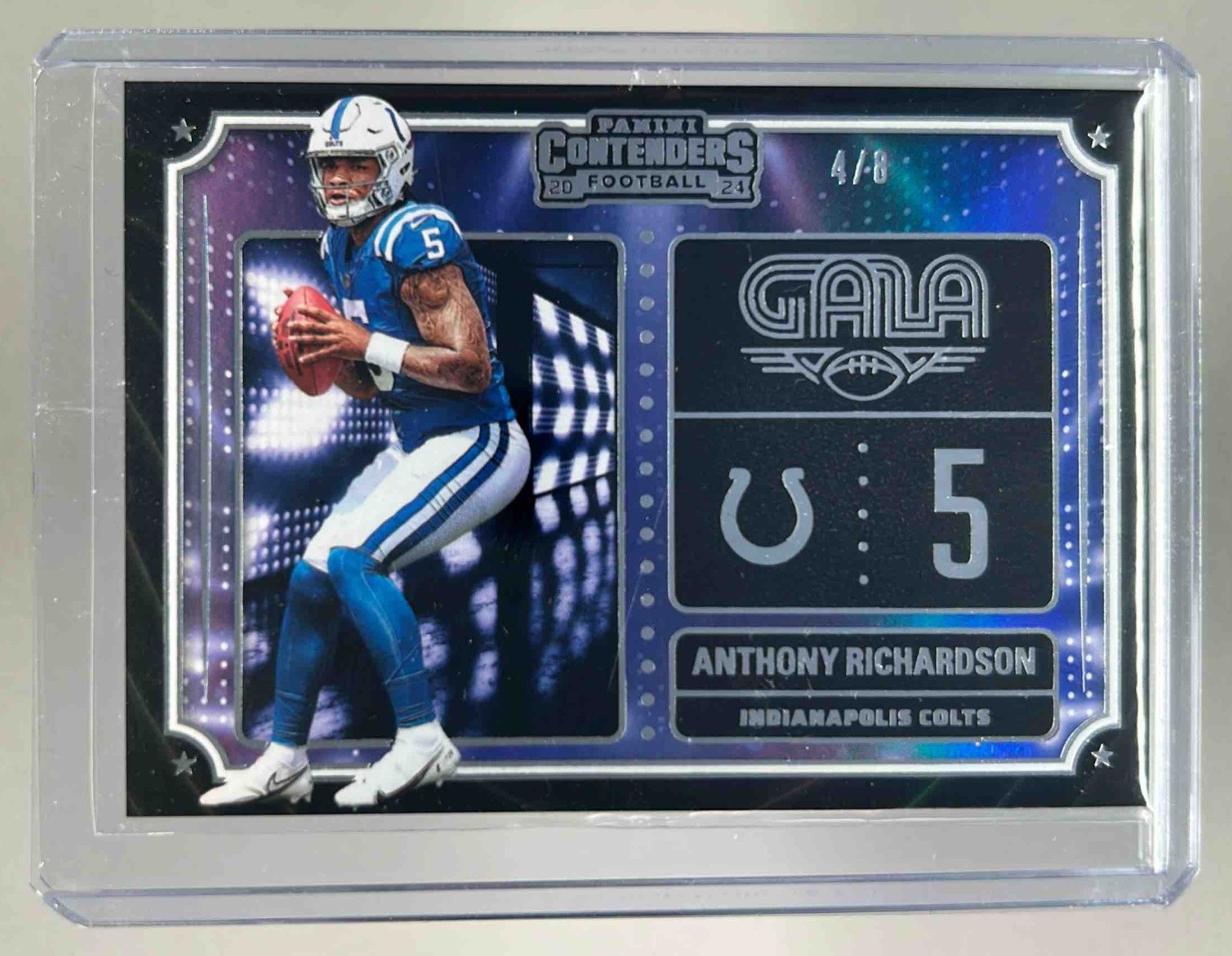 Anthony Richardson 2024 Panini Contenders #14 Gala Tickets 4/8
