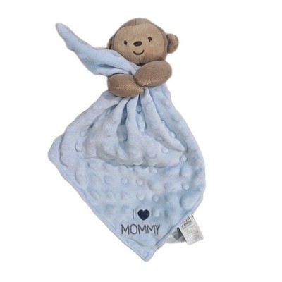 Child Of Mine Carters Baby Lovey Blue Monkey I Love Mommy