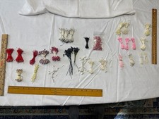 Large LOT Vintage Hat Millinery Stamens Stems Pips Japan Pink Black Red White