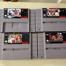 Super Nintendo SNES Game Lot Bowling, Hockey Boxing