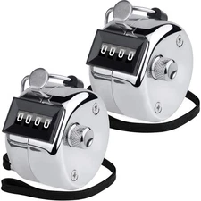 Metal Handheld Tally Counter, 4-Digit Number Clicker Counter, Hand Mechanical...