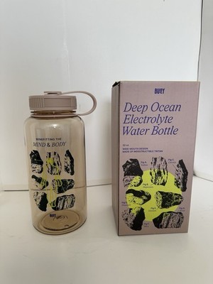 NEW Buoy Deep Ocean Electrolyte Water Bottle 32 OZ Wide Mouth BPA Free