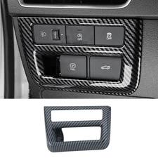 For Hyundai Sonata 2024 2025 Carbon Fiber Headlight Switch Frame Cover Trim