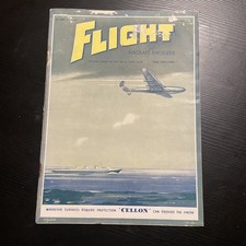 VINTAGE 1940s FLIGHT Plane War Magazine Advert PHOTO Art WW2 Motor Junk Cafe