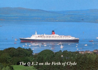 Ak Cunard, Queen Elisabeth 2,  Whiteholme of Dundee, ungelaufen