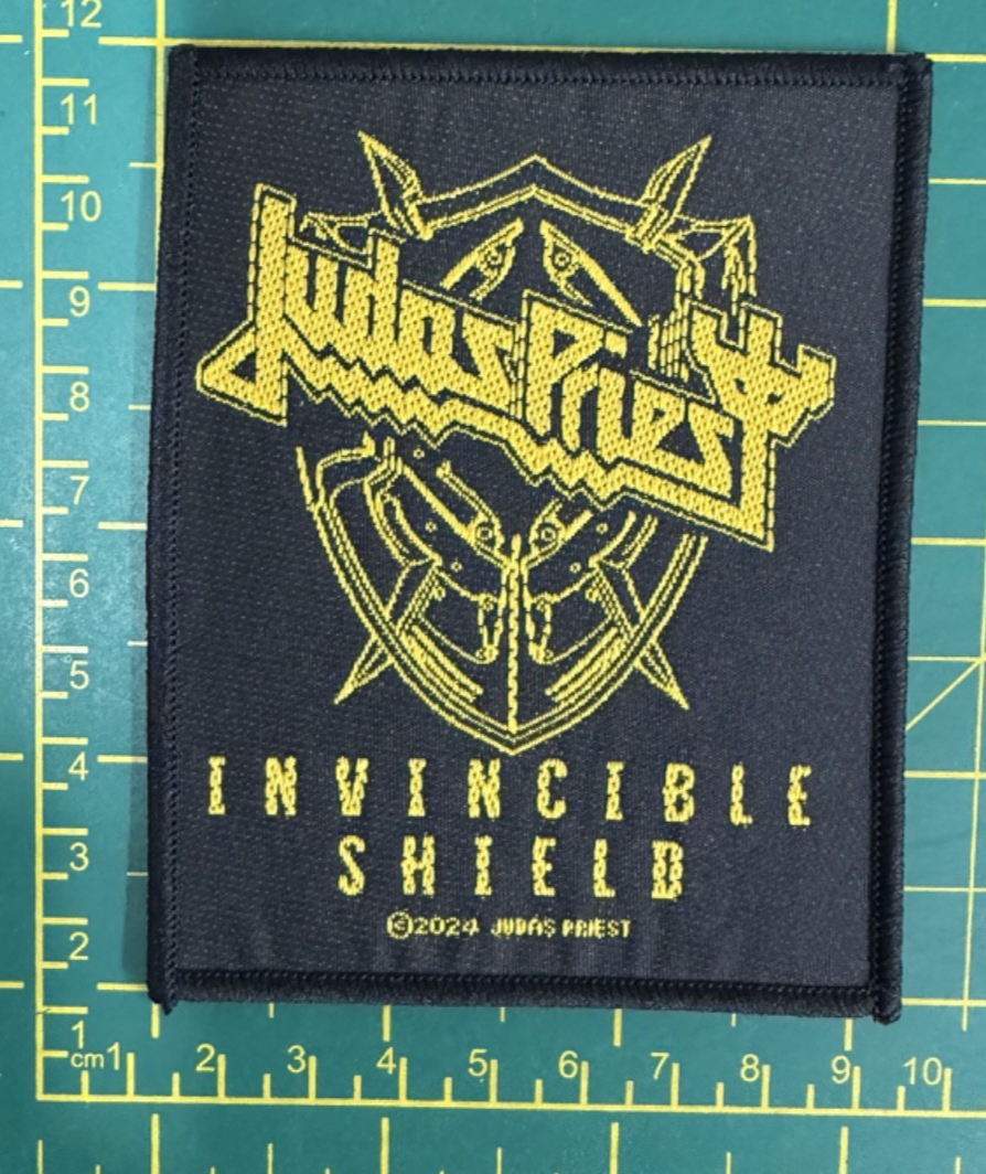 Judas Priest Invincible Shield Woven Sew On Patch Officially Licensed