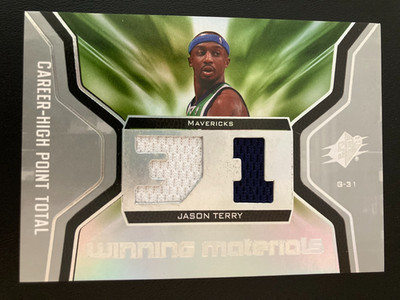 2007-08 SPx Winning Materials Jersey - Jersey Number WMJ-JT Jason Terry