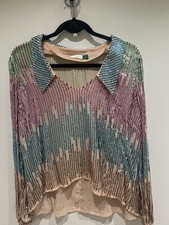 Rixo Sequin Top Size L New Without Tags
