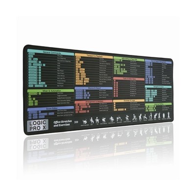 Logic Pro X Shortcuts Mouse pad, Extra Large Keyboard Shortcut Desk... Fast Ship
