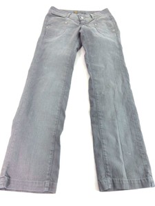 Britos Para Mujer Gris mezcla de algodón de pierna recta Jeans Talla 7  Super Lindo! | eBay