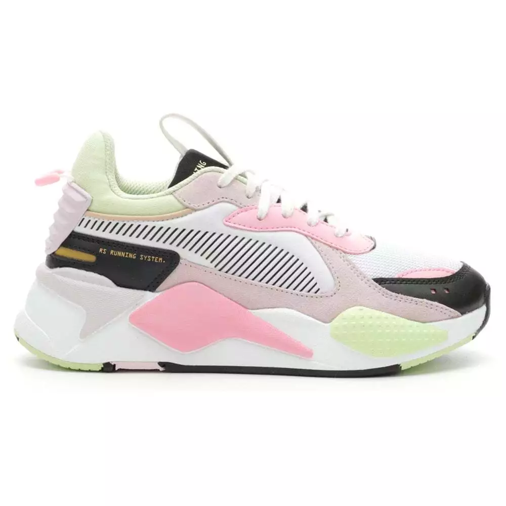 Puma RsX Bouquet Lace Up Youth Girls White Sneakers Casual Shoes