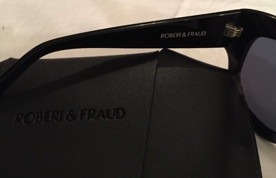 ROBERI & FRAUD Oversized Black Sunglasses ~ NWOT Retail  display picture 3
