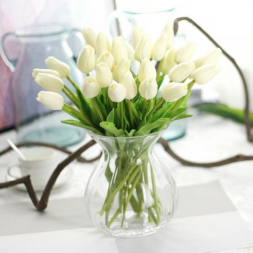 Artificial Fake Flowers Silk Rose Peony Bunch Wedding Party Garden Home Decor - Picture 8 of 19