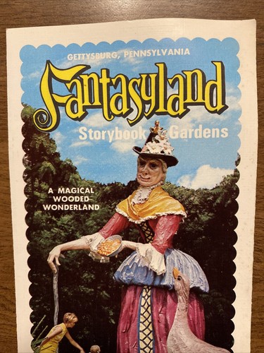 1973 Fantasyland Storybook Gardens Wonderland Brochure Pamplet Gettysburg PA P7b - Imagen 2 de 21
