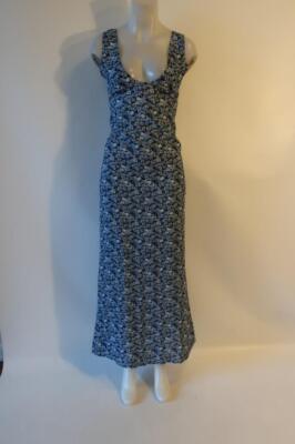 Womens Lioness Blue, Black Floral Maxi Tank Dress S* | eBay