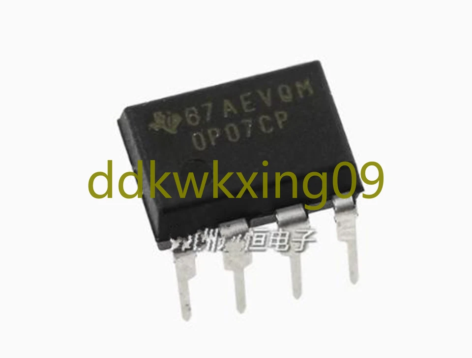 5PCS NEW OP07CP in-line DIP-8 low noise operational amplifier - Image 2 of 2