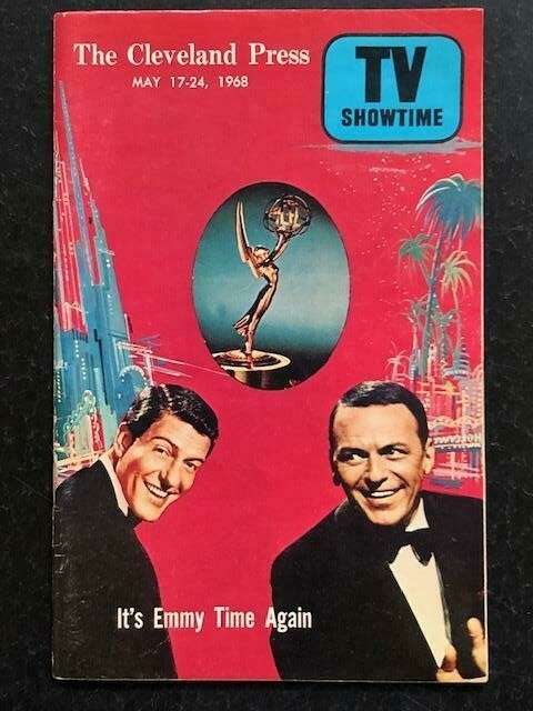 Frank Sinatra, Dick Van Dyke MAY 17-24,1968 TV SHOWTIME--CLEVELAND
