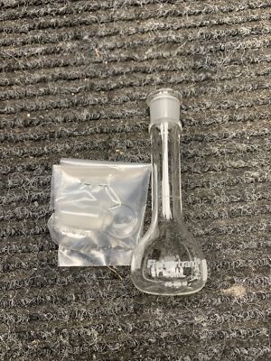 12PK Fisherbrand 10ml Flask Volumetric Class A With ST 9 Class Stopper FB-400-10