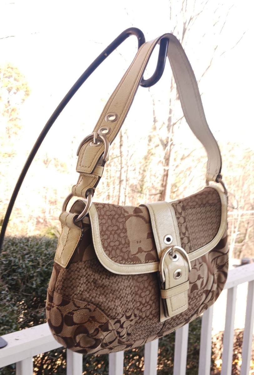 Coach F12316 Vintage Soho Brown Signature C Canvas Patchwork