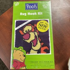 NEW Winnie The Pooh TIGGER Rug Hook Kit Tool Included 12 x12 Disney Caron Int.