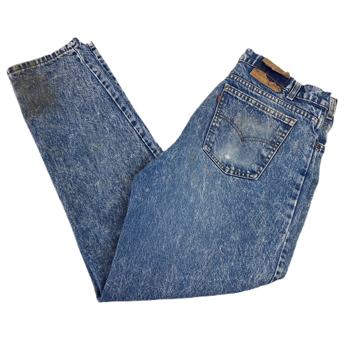 Vintage Levi's Orange Tab Acid Wash Denim Jeans Size 38x33 | eBay