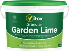 Vitax Granular Garden Lime - Soil Conditioner To Improve Drainage - 10kg