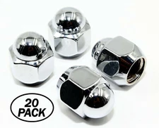 20 12x1.25 0.95" Chrome Dome Top Acorn Lug Nuts For Subaru OEM Wheels 3/4 Hex