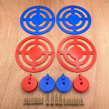 Mud Kitchen Cooker Rings and Knobs in Blue/Red - Mud Kitchen accessories