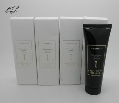[Lot of 4] KORRES Body Milk   FREESIA   PATCHOULI   VANILLA   BERGAMOT   4.23 oz