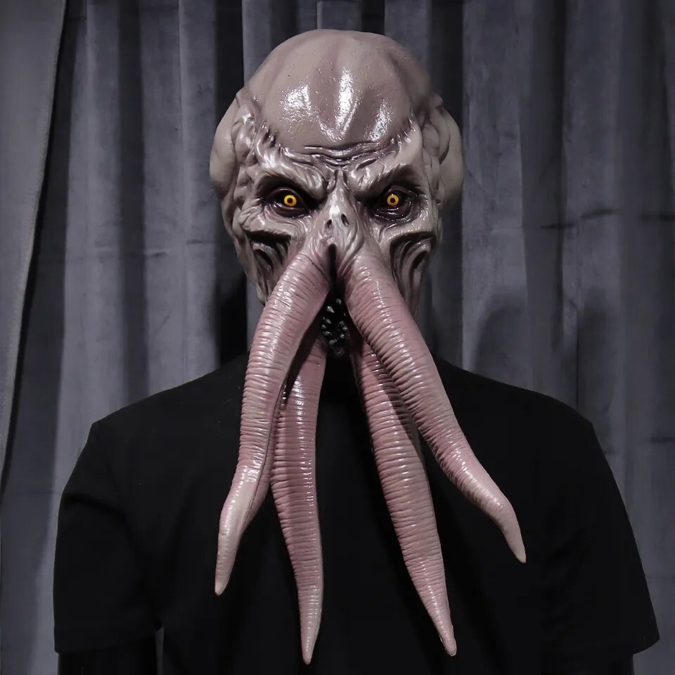 Baldur Gate Máscara Pulpo Disfraz Octopus Cosplay Gamer Juego Función Halloween