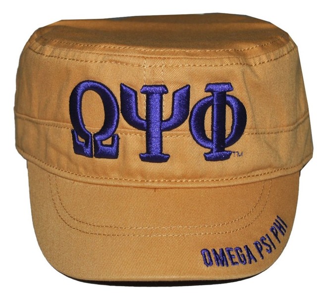 Alpha Phi Alpha Mens New Adjustable Captain Cap Black