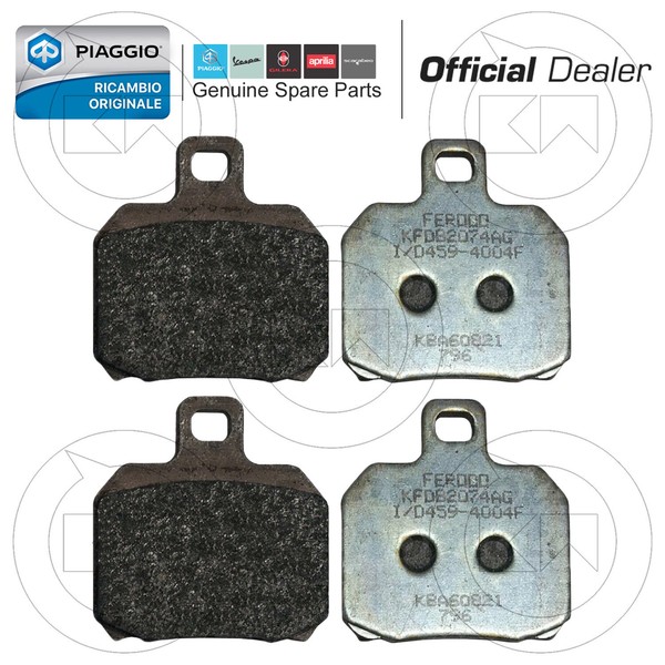 BremsbelÄGe Vorne Doppelt Paar Original Piaggio Beverly 500 2007 2008-image