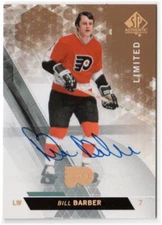 Bill Barber 2013-14 UD SP Authentic Limited On Card AUTOGRAPH Auto Flyers