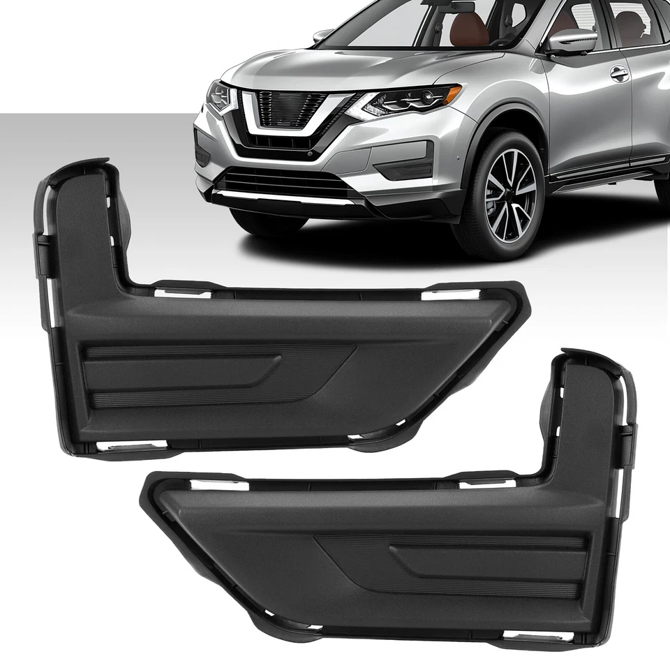 Un par para parachoques delantero Nissan Rogue 2017 2018 2019 2020 cubierta de luz antiniebla izquierda y derecha Foto 3 de 4