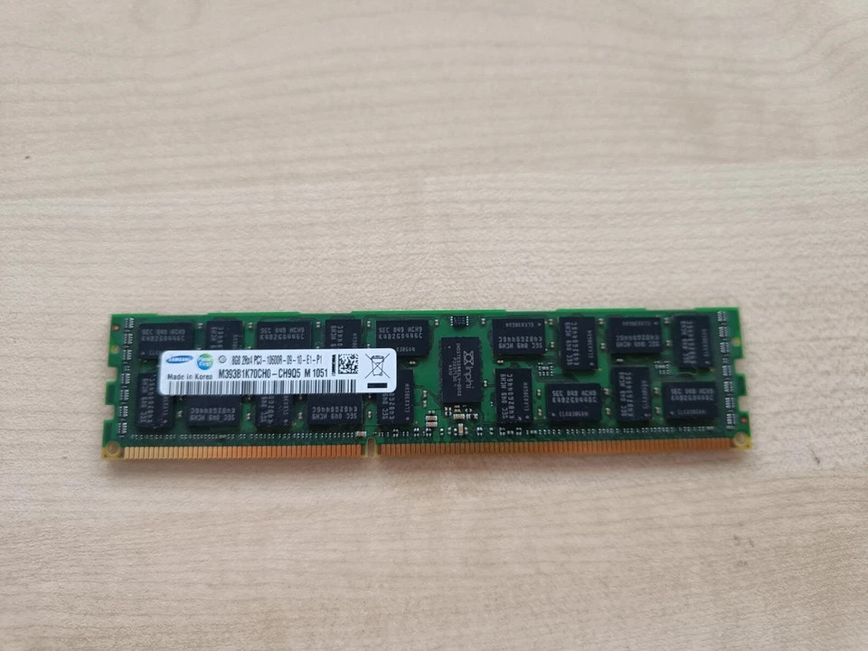 SAMSUNG 8GB RAM PC3-10600R M393B1K70CH0-CH9Q5 - HP P/N 500205-571 HP-Server